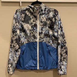 North Face Floral Windbreaker